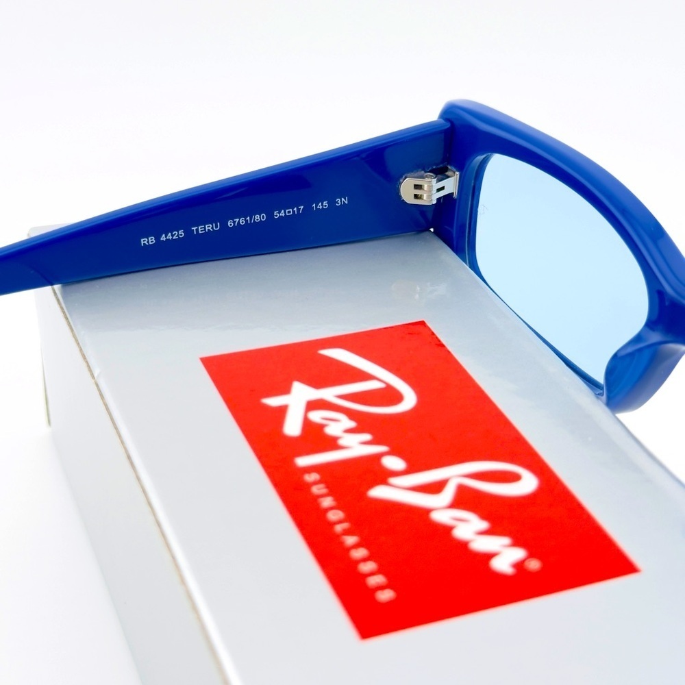 Ray-Ban Sunglasses RB4425 Teru Bio Based Polished Electric Blue Light blue Lens - Picture 12 of 14